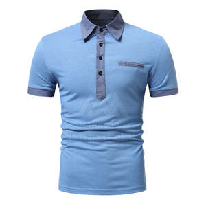 Polo para hombre de color sólido para adulto, Polo de talla grande para hombre, ropa de verano, polos de manga corta - Product Image 1