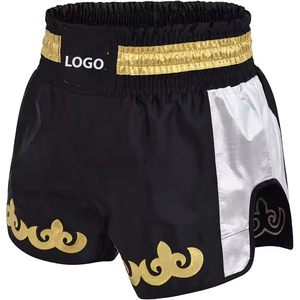 Superventas alta calidad 100% poliéster Muay Thai sublimación corta impresión MMA Kick Boxing compresión artes marciales desgaste - Product Image 2