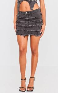 Tenue deux pièces en denim pour femmes avec haut à col carré et short coupe ajustée en coton été Style de rue mode vêtements décontractés - Product Image 3