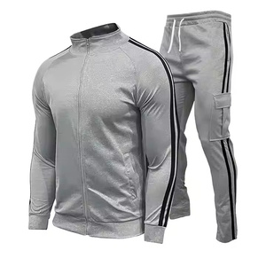 2025 Logotipo personalizado Conjunto de Sudadera con capucha para hombre en blanco Deporte Unisex Cremallera completa Trajes de Jogger con capucha Chándal de bloque de color - Product Image 4