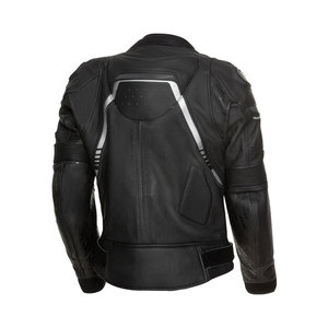 Chaquetas de cuero de moto de alta calidad prendas de vestir exteriores de moda chaquetas de cuero negro de motocicleta superior para hombres OEM - Product Image 2
