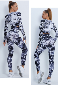 Ensemble de yoga grande taille pour femmes, best-seller, logo frontal, couleur unie, imperméable, 2 pièces, tissu écologique SMART FABRIC, faible MOQ, vente en gros - Product Image 2