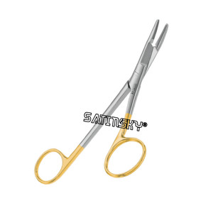 Porte-aiguille Arruga droit 16 cm, instruments dentaires manuels en acier inoxydable AISI 420, certifié CE Classe III - Product Image 5