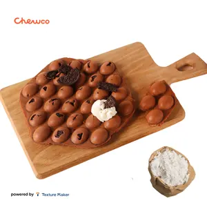 1kg- Coco Chocolate Bubble Egg Waffel mischung mit Sorten belag