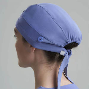 Wholesale Customized Surgical Cap With Button Adjustable Strips Hats Dental Hospital Clinic <b>Women</b> Scrub Cap - Product Image 4