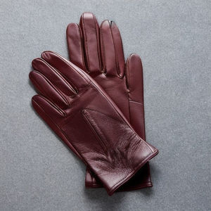 Guantes de cuero de Pakistán Buttery-cuero suave que se ve elegante y delgado desde el exterior Guantes de conducción impermeables. - Product Image 2