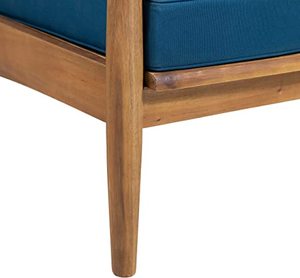 ชุดโซฟาสวนกลางแจ้ง Athura Mid-century ทำจากโครงไม้สักแท้และเบาะกันน้ำพร้อมการตกแต่งแบบธรรมชาติสำหรับใช้งานกลางแจ้ง - Product Image 5