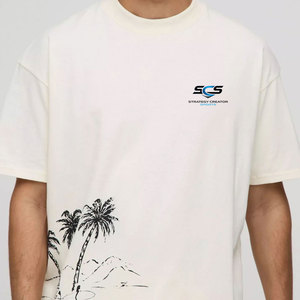 Camiseta de Verano de Corte Holgado Más Vendida para Hombre, 100% Algodón, Moderna y Elegante con Estampado Gráfico - Product Image 2