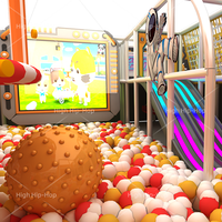 Équipement de terrain de jeu intérieur commercial, structure de jeu souple personnalisée, parc d'aventure multifonctionnel pour l'exercice, pour écoles, enfants et familles