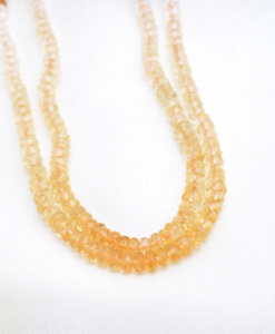 Perles de citrine facettées, 1 brin, pierre précieuse naturelle pour la fabrication de bijoux fins - Product Image 6