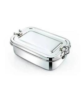 Lonchera de Acero Inoxidable en Oferta, Lonchera Rectangular de Acero, Lonchera Metálica, Lonchera Rectangular, Lonchera - Product Image 1