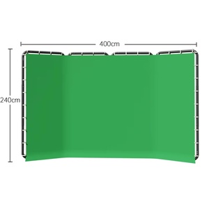 E-reise 2.4x4M cadre de support de <span class=keywords><strong>fond</strong></span> avec photographie écran <span class=keywords><strong>vert</strong></span> décors photographie <span class=keywords><strong>fond</strong></span> Support Studio lumière trépied - Product Image 1