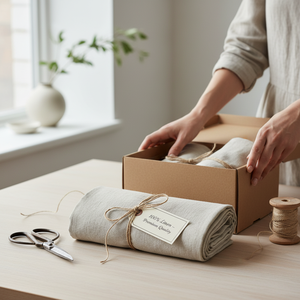 Luxury linen <b>tablecloth</b> made of pure flax. Elegant sustainable, and durable design for premium dining and rustic home decoration - Product Image 6
