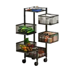Étagère pour cuisinière magnétique rotative en acier inoxydable, type sol, ensemble de 3 pièces, étagères de <span class=keywords><strong>cuisine</strong></span> <span class=keywords><strong>vintage</strong></span> - Product Image 6