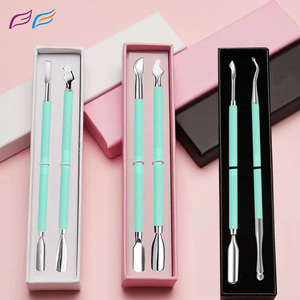 Tùy chỉnh đôi sắc nét lớp biểu bì Pusher thép không gỉ Sharped đôi đã kết thúc Nail Cleaner lớp biểu bì tông đơ bởi bahasa Pro - Product Image 6