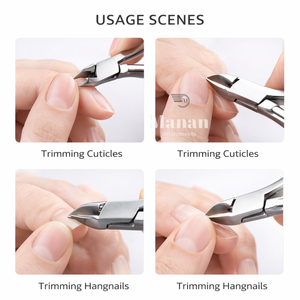 Coupe-cuticules professionnel en acier inoxydable à lame courbée de 6 mm, coupe-ongles, outil de manucure et pédicure, fournisseur OEM avec logo personnalisé - Product Image 6