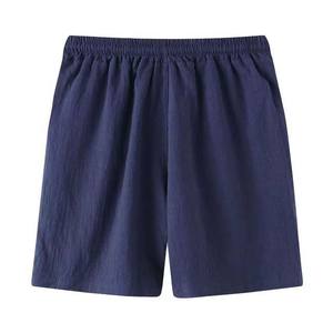 กางเกงขาสั้นออกกำลังกายผ้าฝ้าย100% สำหรับผู้ชายกางเกงออกกำลังกายแบบลำลองมีกระเป๋ากางเกงวิ่งเป็นมิตรต่อสิ่งแวดล้อมในฤดูร้อน - Product Image 2