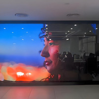 Écran LED transparent flexible couleur HD P6, installation facile, affichage sur fenêtre intérieure pour magasins de détail et centres commerciaux
