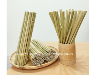 100% pajitas de hierba desechables orgánicas a la venta/pajitas de hierba biodegradables de Eco2go Vietnam - Product Image 4
