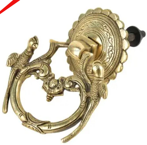 Elegante aldaba de puerta hecha a mano con forma de León para decoración de villas de hotel en casa - Product Image 2