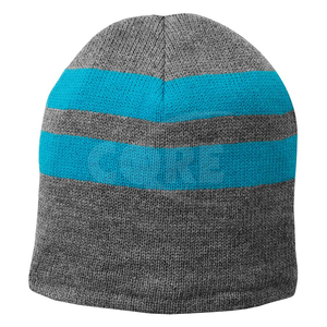 Gorro de invierno cálido diario de alta calidad al por mayor 2025 para hombre y mujer, gorro de rayas de punto con logotipo personalizado en blanco acrílico clásico - Product Image 5