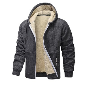 Nuevo Diseño, Chándal de Invierno para Hombre, Peso Medio, con Capucha, para Exteriores, a la Moda, Impermeable, Transpirable, 100% Algodón, Ropa Exterior Informal Sólida de Alta Calidad - Product Image 4