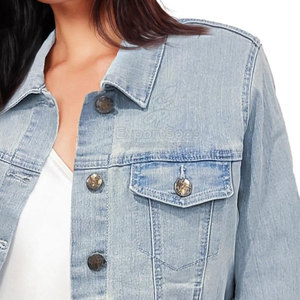 Veste en jean pour femme à séchage rapide taille adulte Offre Spéciale veste en jean pour femme fabriquée dans le meilleur matériau - Product Image 4