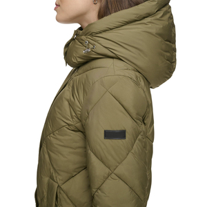 100% manteau bouffant long de couleur personnalisée de haute qualité pour femmes avec capuche veste d'hiver professionnelle Premium doublure en Polyester - Product Image 5