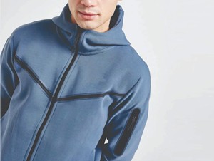 Chándales Deportivos para Hombre al por Mayor de Secado Rápido y Transpirables con Logotipo y Talla Personalizados, Mangas Largas, Cierre de Cremallera Frontal, Chándales Deportivos de Felpa Técnica para Hombre - Product Image 3