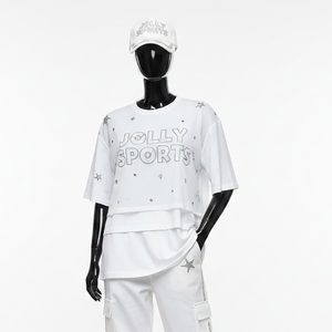 Camisetas de Mujer de Primera Calidad, Casuales, de Doble Capa, Manga Larga, con Estampado Moderno, de Algodón, Transpirables, de Doble Capa, Gran Venta - Product Image 6