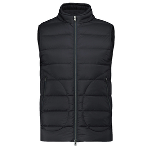 Parques de bombardiers légers personnalisés pour hommes veste en duvet de style personnalisé veste noire vêtements de travail gilet gilet gilet - Product Image 1