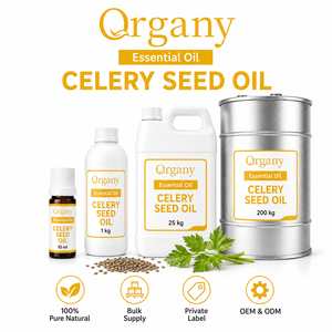 Aceite Esencial Puro de Semilla de Apio Turco a Granel (Apium Graveolens) Destilado al Vapor para Cosméticos, Venta al por Mayor, Marca Privada, OEM, Perfumería, ODM - Product Image 1