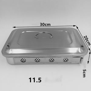Wholesale Manual <b>Power</b> Source Stainless Steel Disinfection Boxes Covers Square Disinfection Surgical Trays Square <b>Plates</b> - Product Image 2