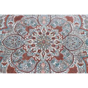 Alfombra Turca de 6.4x9.6 pies (196x292 cm), Alfombra Vintage con Diseño Floral Azul - Product Image 5