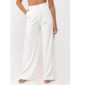 OEM Support Pantalons et pantalons pour femmes Solid Skinny Straight Spring Flat Front Respirant Vêtements pour femmes - Product Image 3