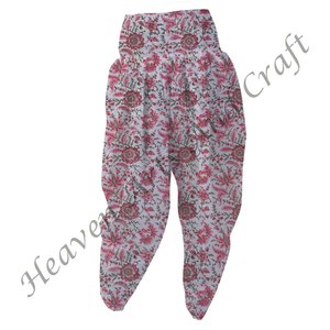 Pijama con estampado de bloque de algodón para mujer, ropa de salón, ropa de dormir, pantalones Patiala, ajuste cómodo para mujer, uso diario - Product Image 3