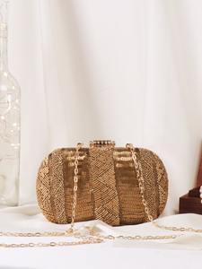 Alta calidad elegante fiesta desgaste embrague forma ovalada con marco de latón pesado bordado a mano moda para fiesta y funciones - Product Image 5