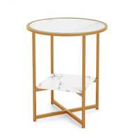 Table basse en fer traditionnelle de luxe exclusive avec plateau en verre, rangement réglable, nouvelle arrivée, mobilier de salon, qualité supérieure