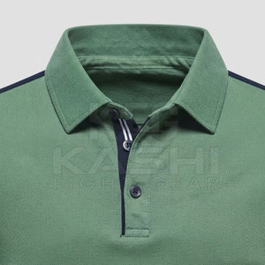 Camiseta Ligera de Punto 100% Algodón Transpirable para Hombre, Cuello con Botones, Manga Corta, Estilo Personalizado, Ropa Deportiva de Verano - Product Image 5