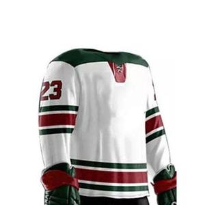 Meilleures ventes Nom d'équipe OEM Conception personnalisée Uniforme de hockey sur glace en polyester léger Produit phare pour les joueurs de hockey - Product Image 6