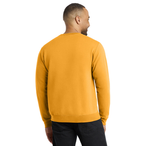 Sweat-shirt à col rond à manches longues pour hommes, en molleton de coton mélangé durable, pull chaud et élégant pour les saisons froides - Product Image 5