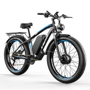 Bicicleta Eléctrica E-BYCCO de 6000W/5000W con Doble Motor, 52MPH, Batería de Litio de 60V32A, Neumático Grueso de 24 Pulgadas, Todoterreno, SHM, 6 Velocidades - Product Image 1