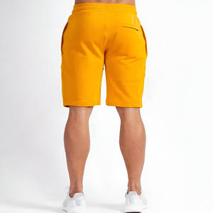 OEM nuevo al por mayor informal deportes gimnasio correr hombres pantalones cortos personalizados algodón polar hombres color amarillo sudor corto - Product Image 2