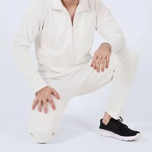 2025 personalizado al por mayor para hombre chándal | Plain Crew Neck Workout Chándal | Alta calidad Streetwear Fitness Set - Product Image 1