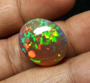 อัญมณีโอปอลเอธิโอเปียที่น่าสนใจรูปไข่อัญมณีโอปอลสีรุ้งแวววาวอัญมณีโอปอลเอธิโอเปียหลวมของขวัญสำหรับเธอ - Product Image 4