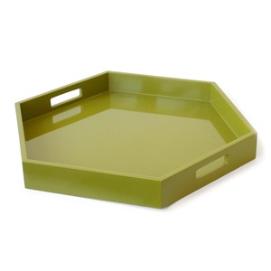Bandeja Rectangular de MDF Lacado Negro Ecológica de Alta Calidad, Tejida a Mano, para Servir Alimentos, OEM, Multiusos, Fábrica en Vietnam - Product Image 3