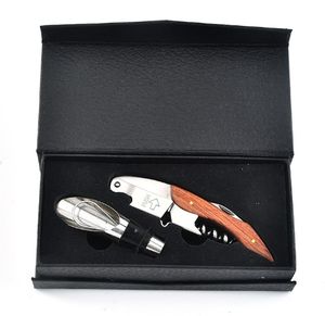LOVIN Eco-Friendly <b>Wine</b> <b>Gift</b> <b>Set</b> with Corkscrew & Bottle Opener PU Material Patented Design - Product Image 6