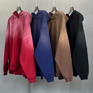 Sweat-shirts à capuche unisexes de qualité supérieure, effet délavé, 100% coton, 500 g/m², taille oversize, broderie personnalisée, logo sur mesure - Product Image 6