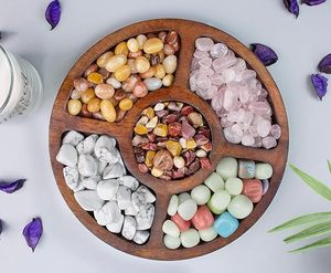 Plateau de service décoratif en bois pour table à manger Plateau de service en bois écologique pour un usage quotidien pour la décoration intérieure à bas prix - Product Image 4