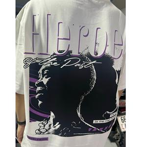 เสื้อยืดคอกลมคอกลมผ้าย้อมสีแขนสั้นผ้าไหมลำลองขนาด180กรัมพิมพ์ลายได้หลายขนาดจากเวียดนาม - Product Image 2